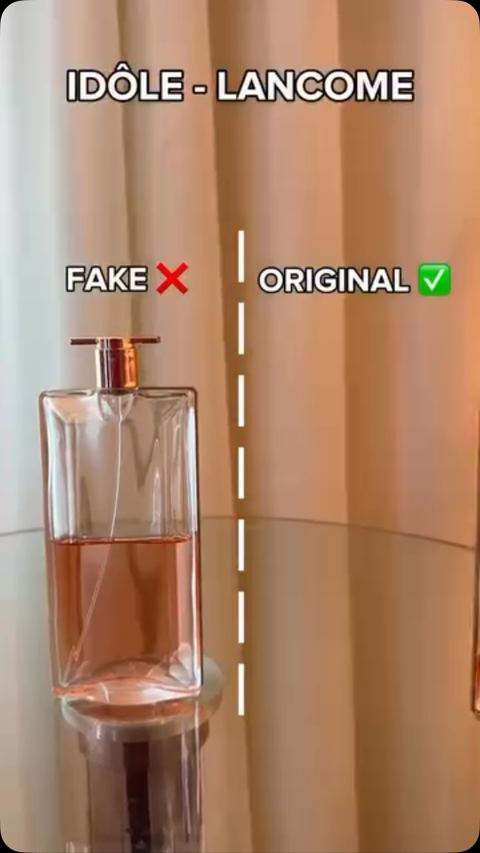 Fake vs original Lancome Idole